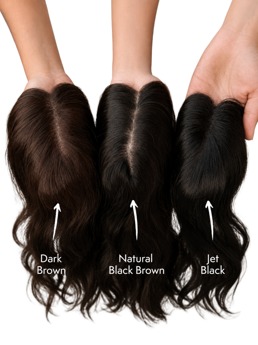 3" X 5" Scalp Hair Topper