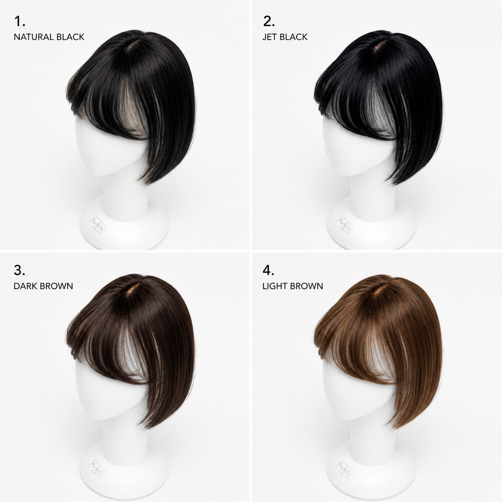 Clip-In-Bangs with Scalp Topper