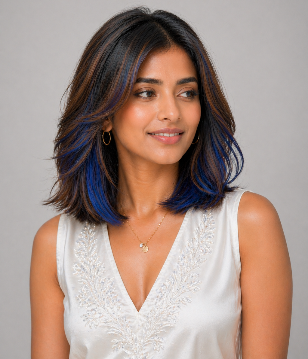 Clip-In-Color Streak- BLUE