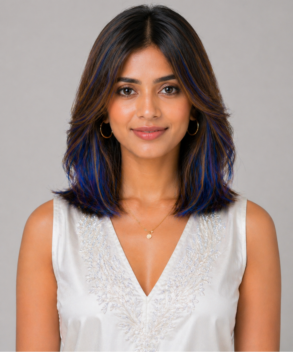 Clip-In-Color Streak- BLUE