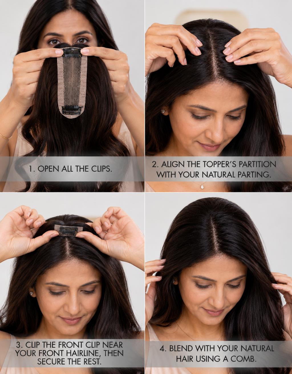 2" X 5" Scalp Hair Topper