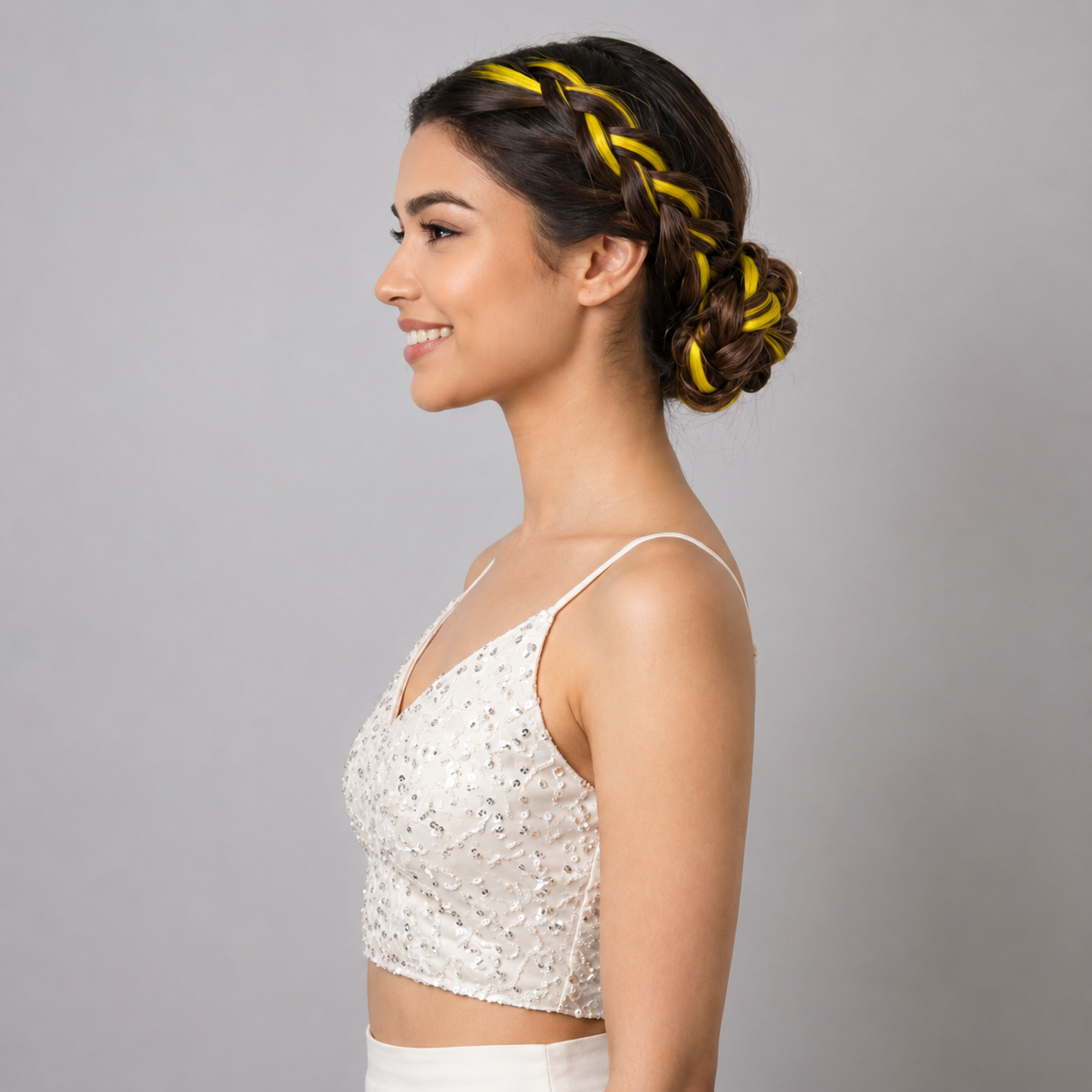 Clip-In-Color Streak- YELLOW