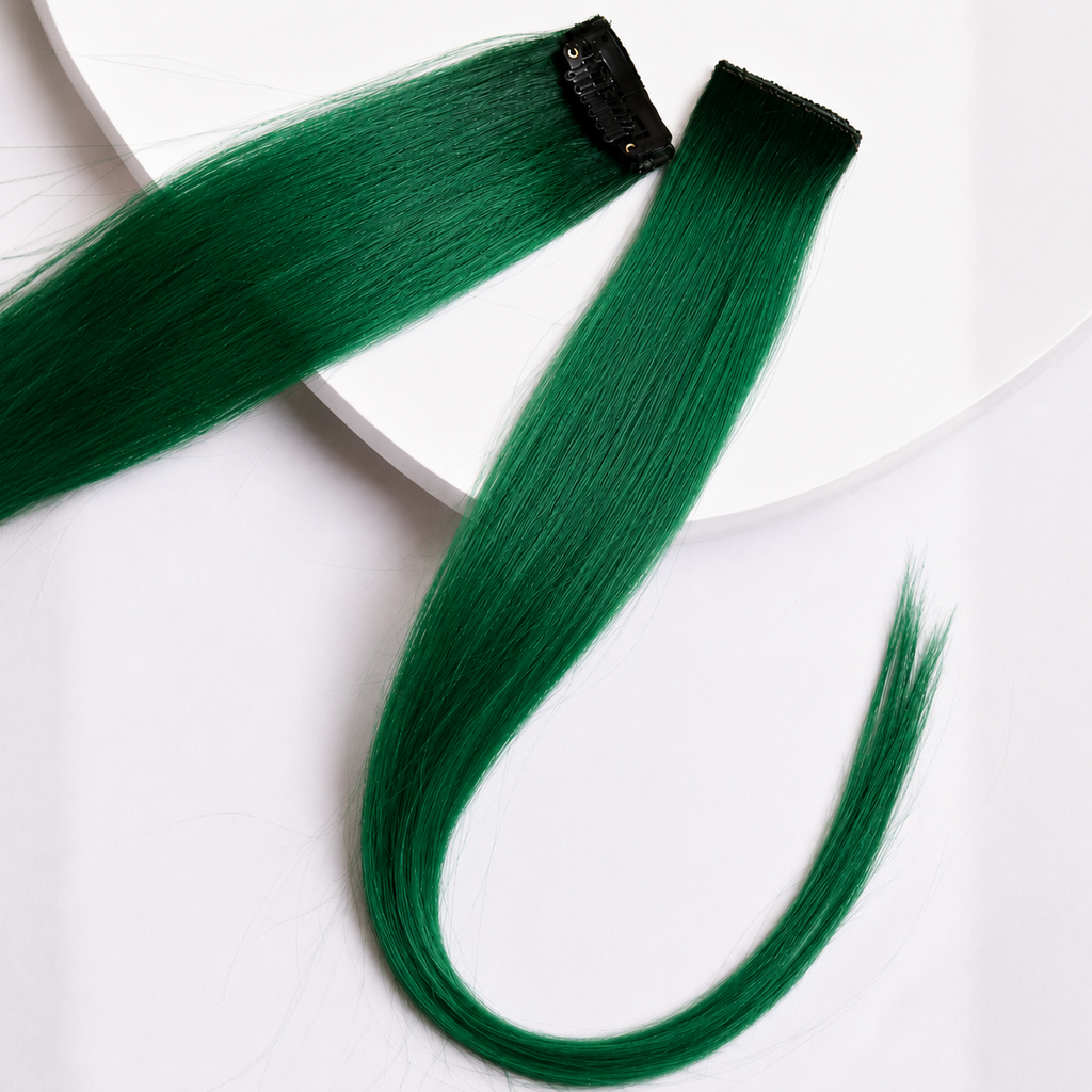 Clip-In-Color Streak- GREEN