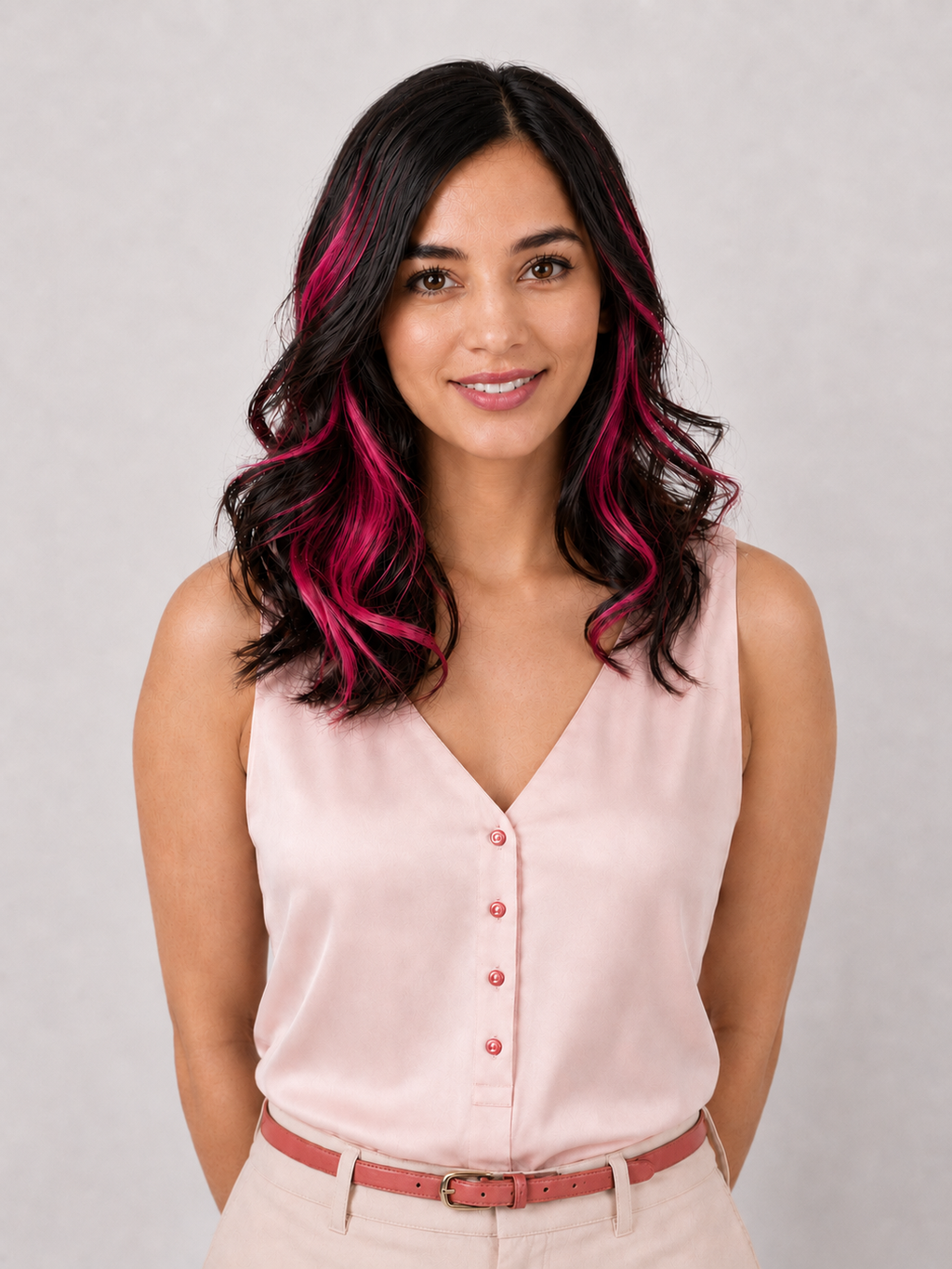 Clip-In-Color Streak- PINK