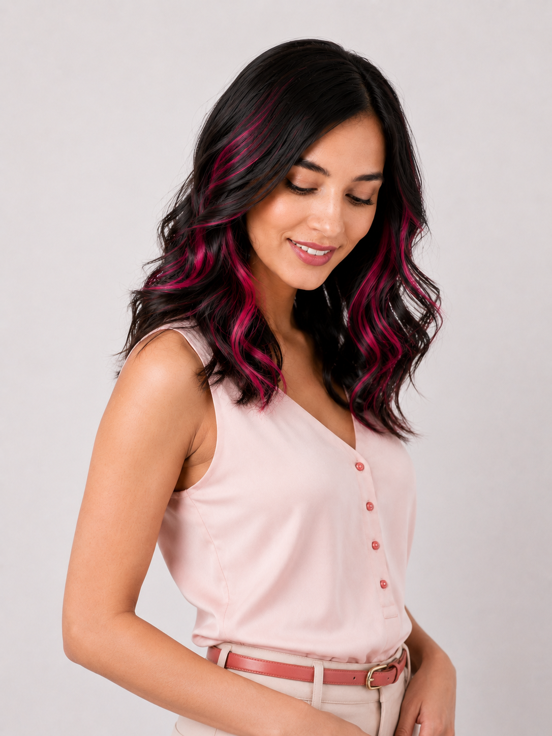 Clip-In-Color Streak- PINK