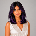 Clip-In-Color Streak- PURPLE