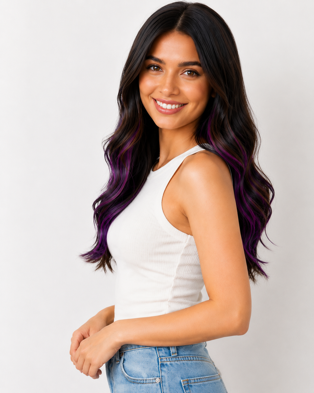 Clip-In-Color Streak- PURPLE