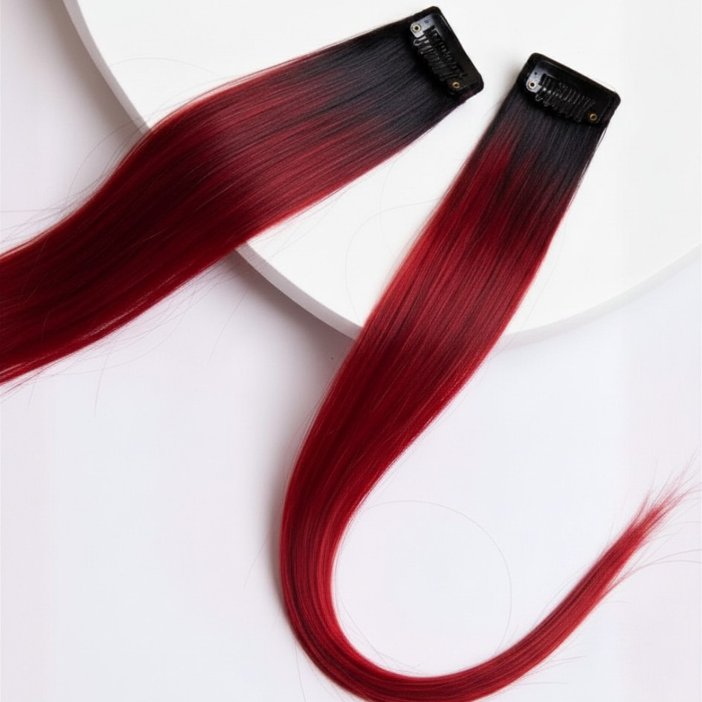 Clip-In-Color Streak- RED